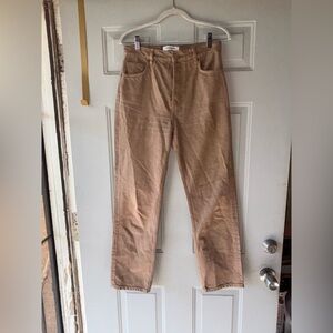 Reformation brown Cynthia high rise straight jeans size 27